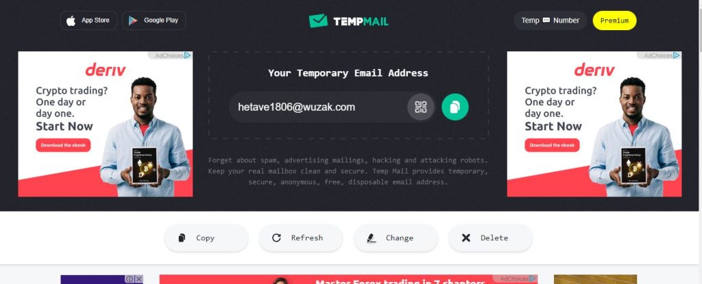 How to generate free temporary email addresses using Temp Mail